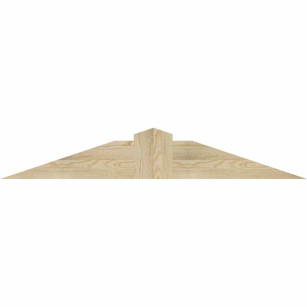 Ekena Millwork Portland Rough Sawn Timber Gable Bracket, Douglas Fir, 48"W x 8"H x 2"D x 6"F, 4/12 Pitch GBW048X08X0206POR00RDF - main